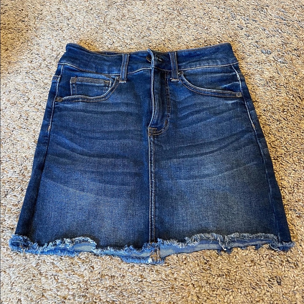 size 0 american eagle jean skirt